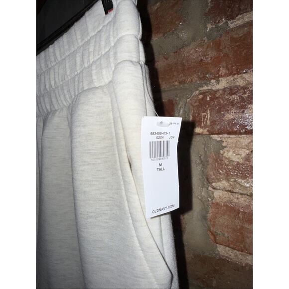 Old Navy Active Bounce FleeceHigh Rise Wide Leg Breathable Sz M Tall Beige NWT - Picture 3 of 5